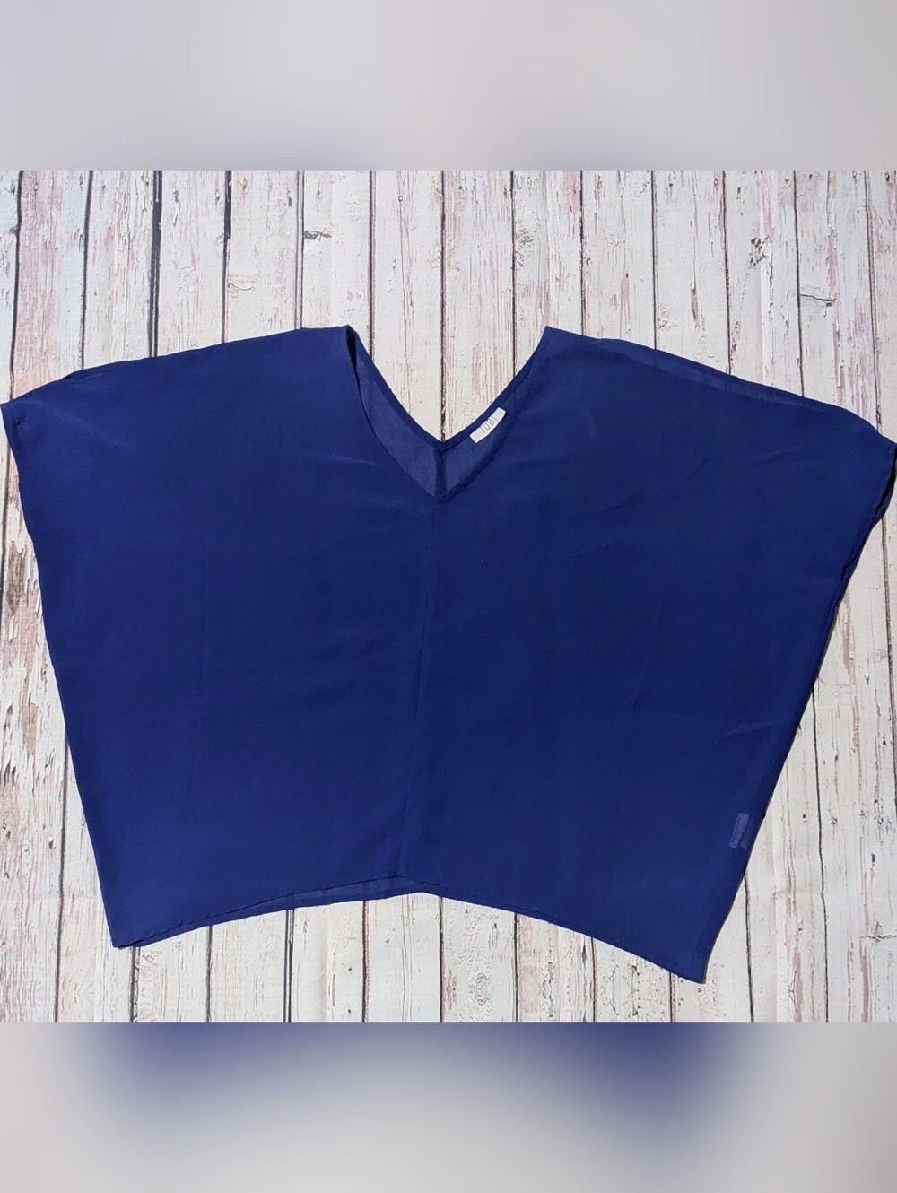 Tobi Royal Blue V-Neck Boxy Tunic